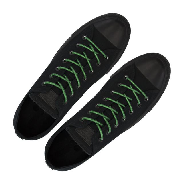 Glitter Shoelace - Green 50cm Length 4mm Round