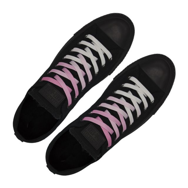 Length: 110cm | Width: 10mm | Light Pink Faded Shoelace Flat