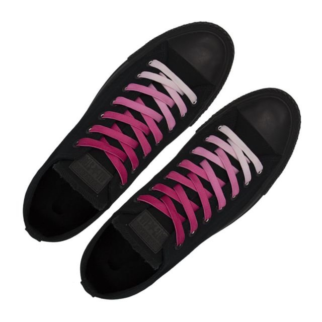 Length: 110cm | Width: 10mm | Pink Faded Shoelace Flat